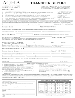 Printable Aqha Transfer Form Fill Online, Printable, Fillable 