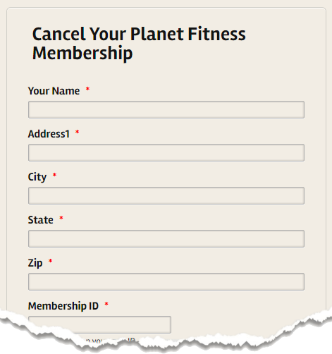 How To Cancel Planet Fitness Membership Letter