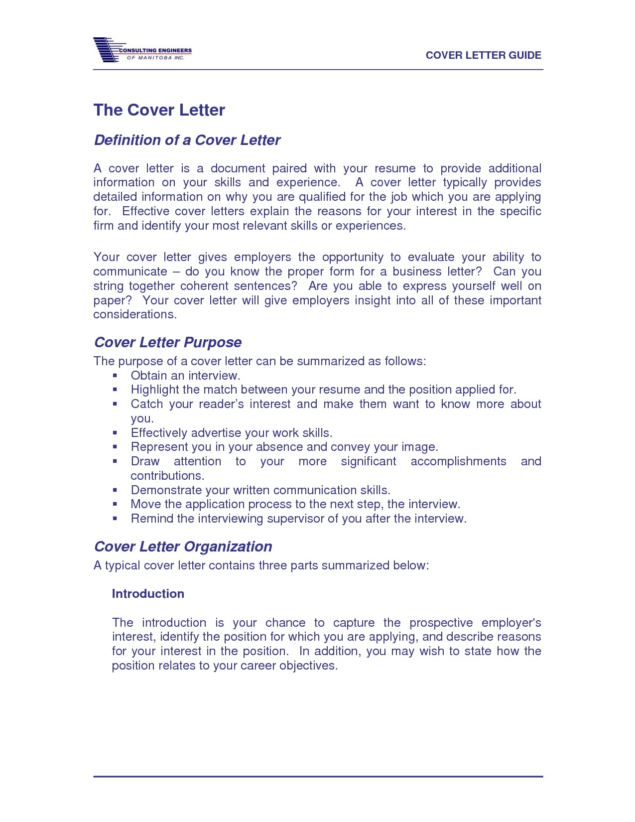 Cover Letter Definition Amulette