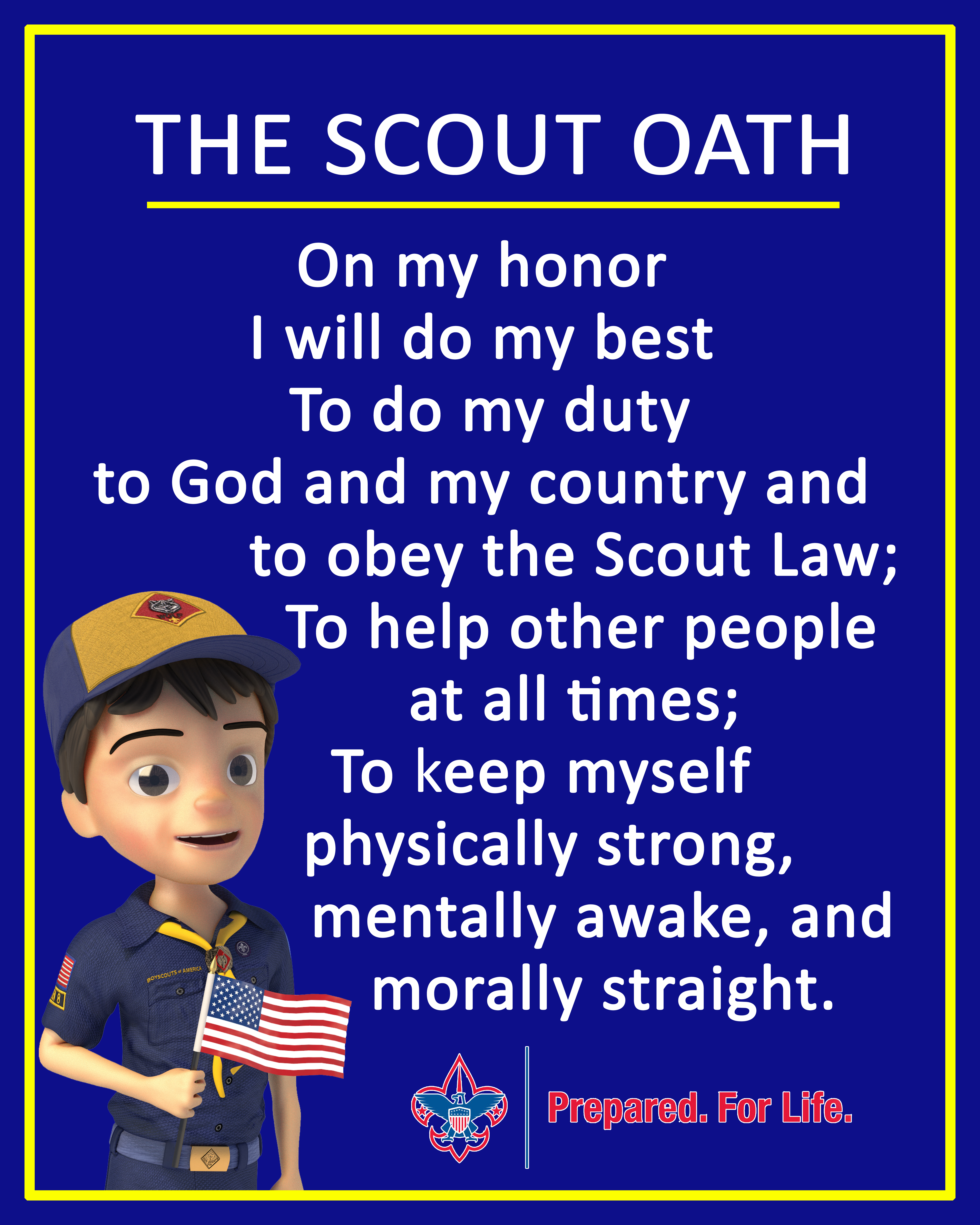 Cub Scout Oath amulette