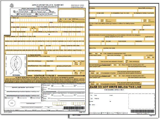 Passport Fillable Form Printable Forms Free Online