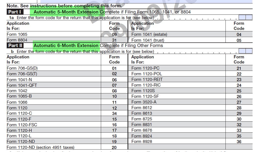 Irs Form 7004 Amulette