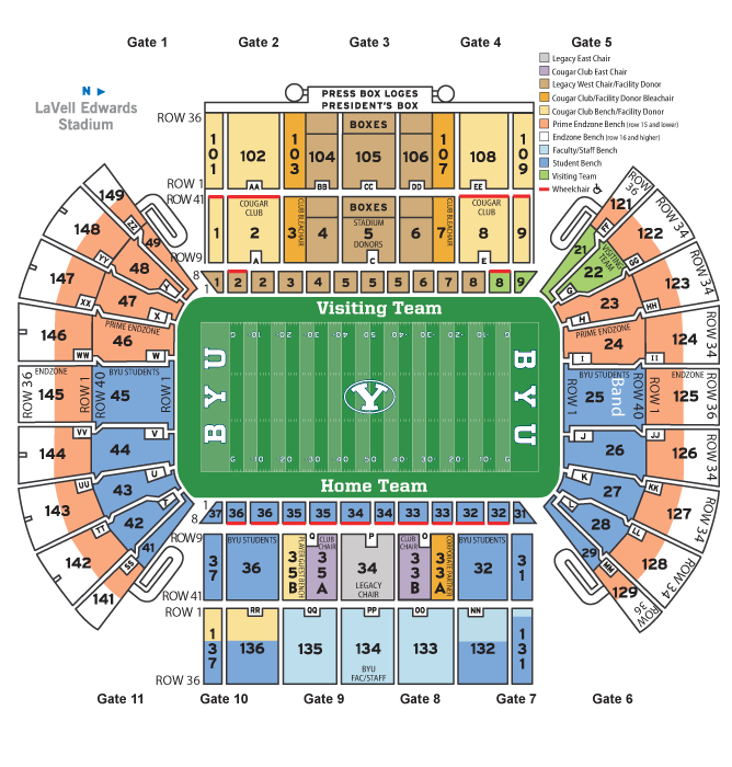 Lavell Edwards Stadium Seating Chart 0b1d476760defc800153e311025d47bf 