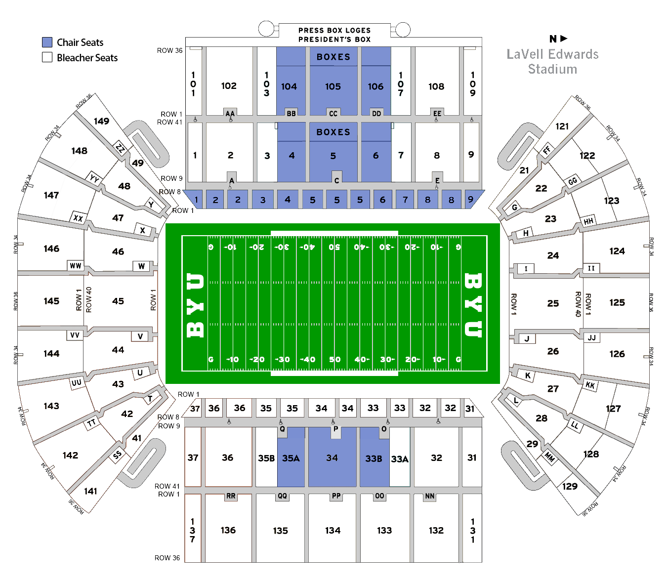 Lavell Edwards Stadium Seating Chart | amulette