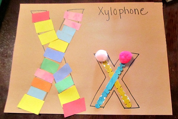 Preschool Letter X Activity: X is for Xylophone | Evolving Motherhood