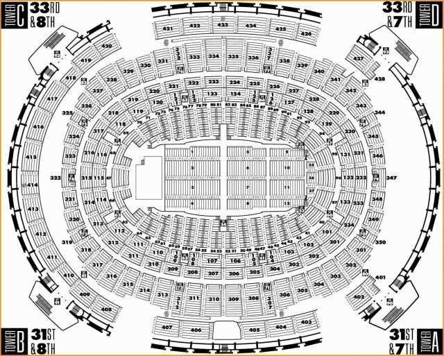 Square Garden Seating Chart For Elton John