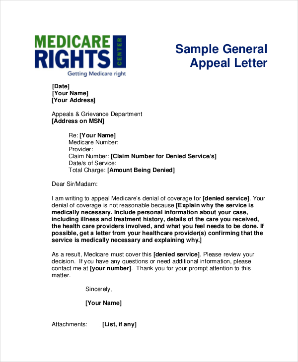 Medicare Appeal Letter Examples Amulette
