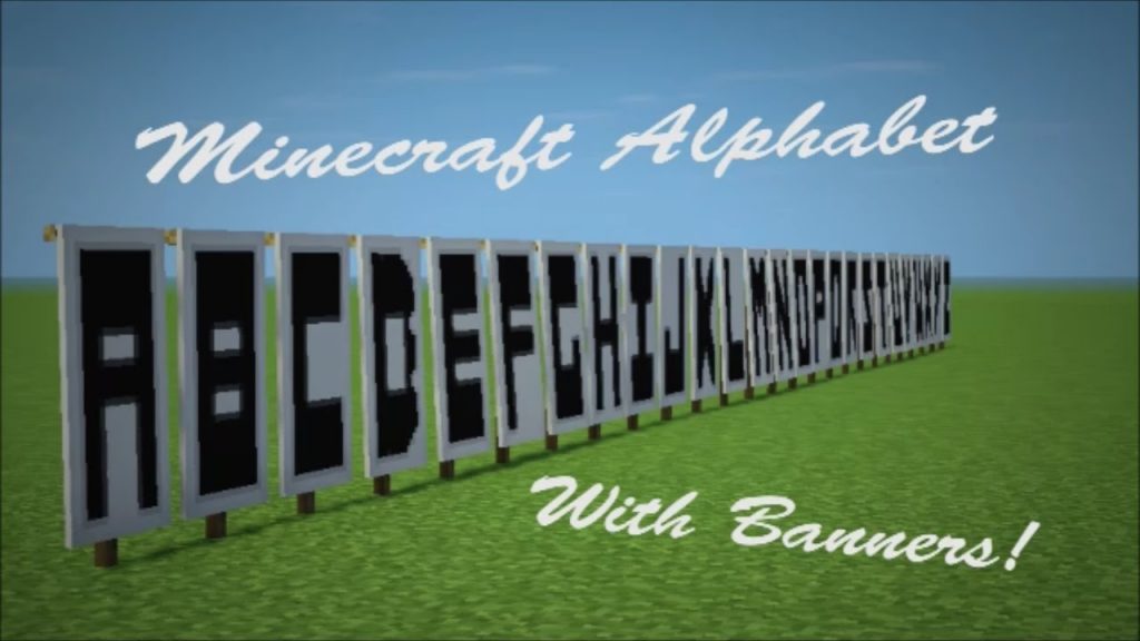 Minecraft Banner Letters amulette