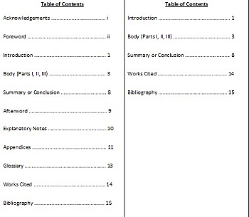 Table of Contents: Examples and Format Video & Lesson Transcript 