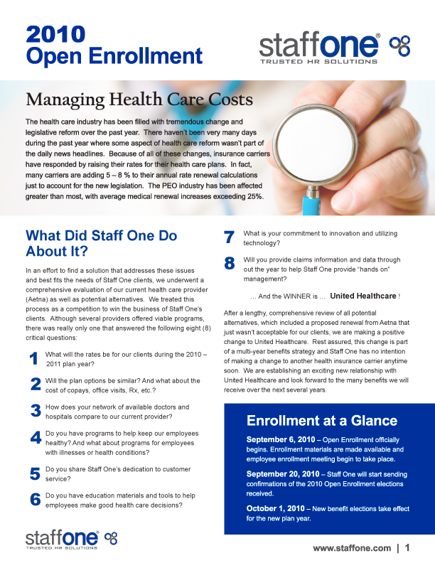 Open Enrollment Flyer Amulette