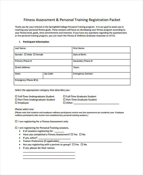 personal trainer assessment form 12 Advice That You Must