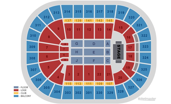 Garden Seating Chart Concert