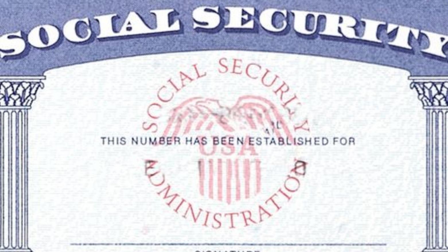 Blank Social Security Card Template