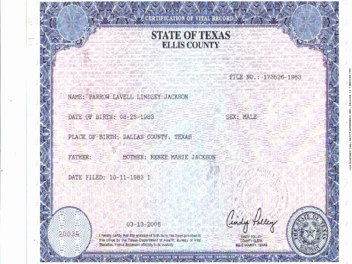 Dallas Tx Birth Certificate Lovely Pages Near Texas Border Selling 