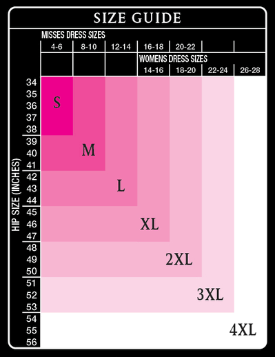 And Shapewear Size Chart