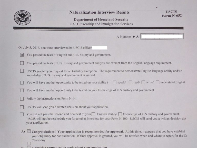 Form N 14 Naturalization 