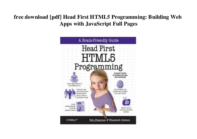 free download [pdf] Head First HTML5 Programming: Building Web Apps w…