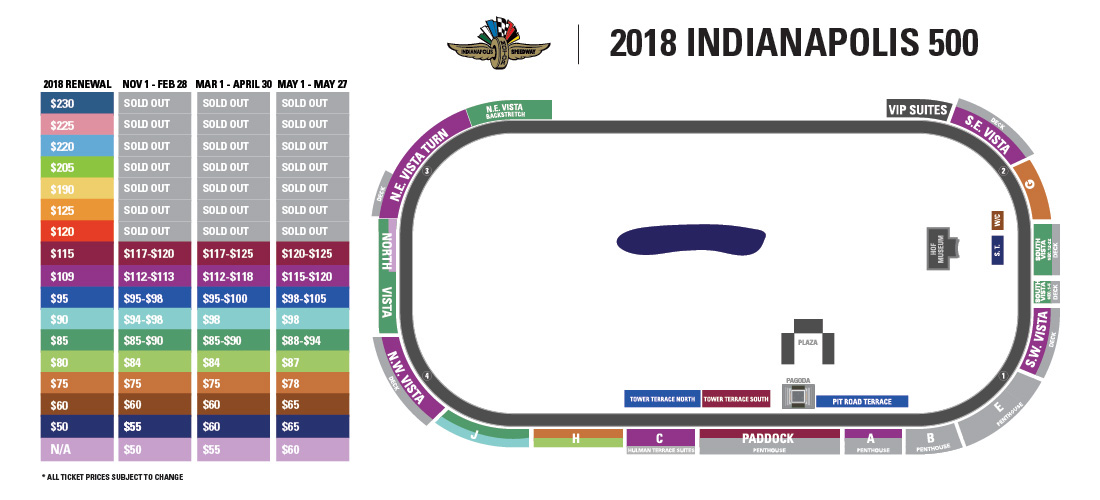 Indianapolis Speedway Seating Chart amulette