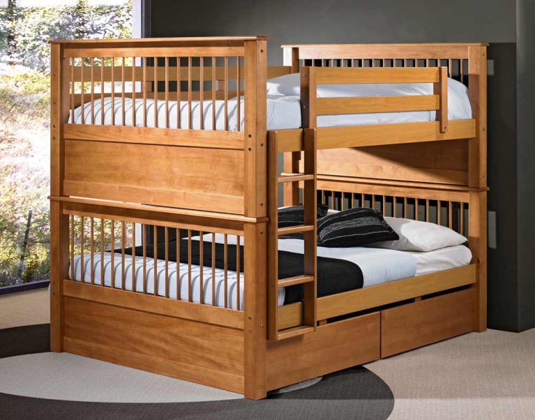 bunk beds made with full size mattress
