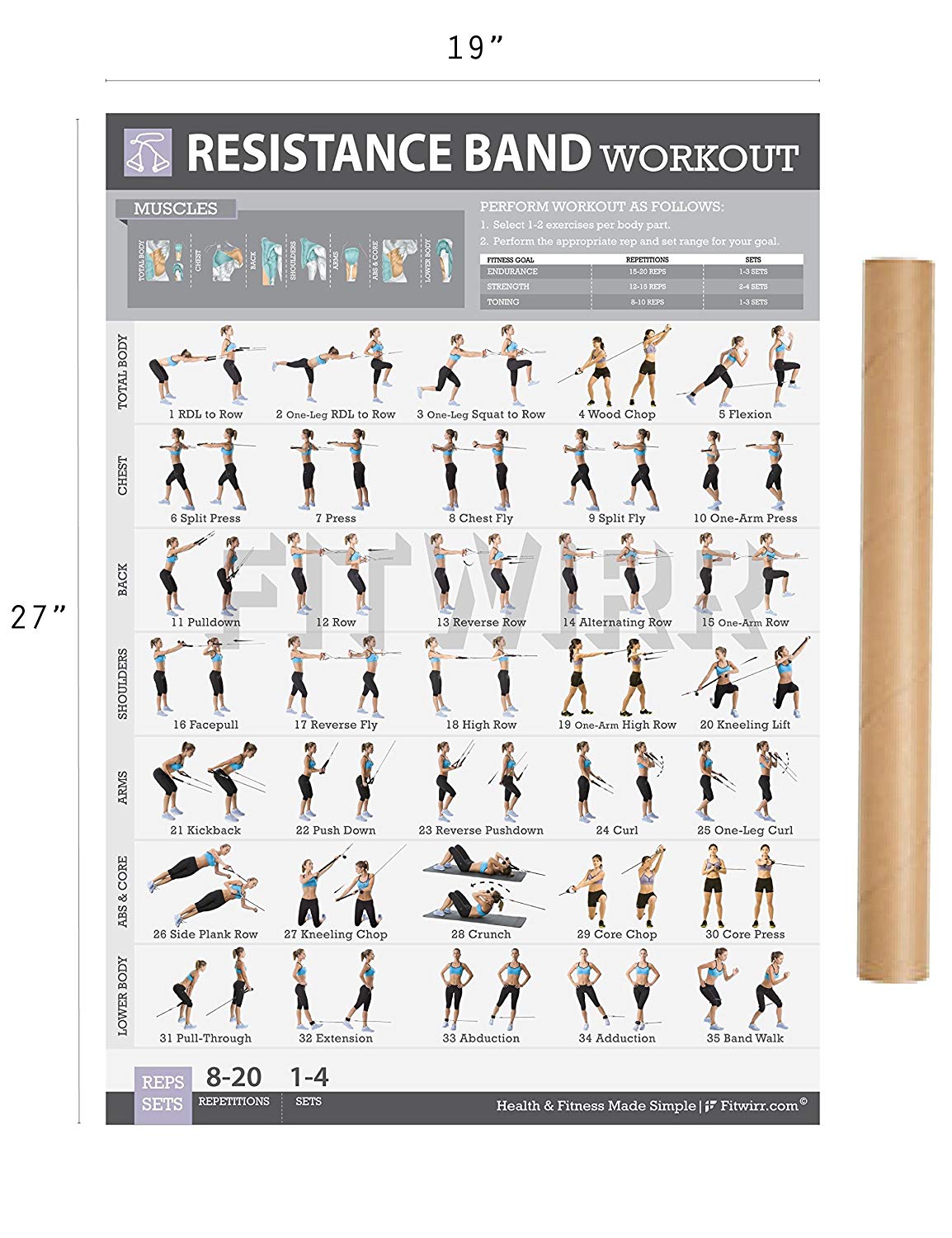 Printable Resistance Band Workouts Printable Word Searches