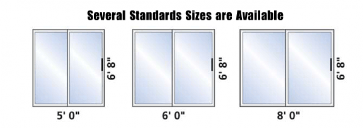 Standard Sizes For Sliding Glass Doors Amulette 6628