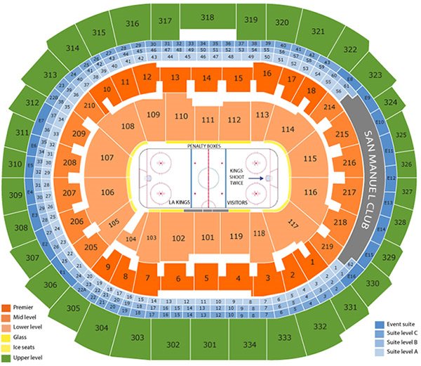 Staples Center Kings Game Seating Chart