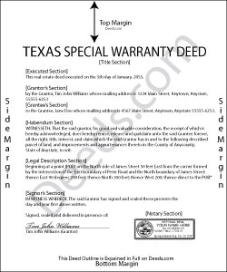 special warranty deed forms