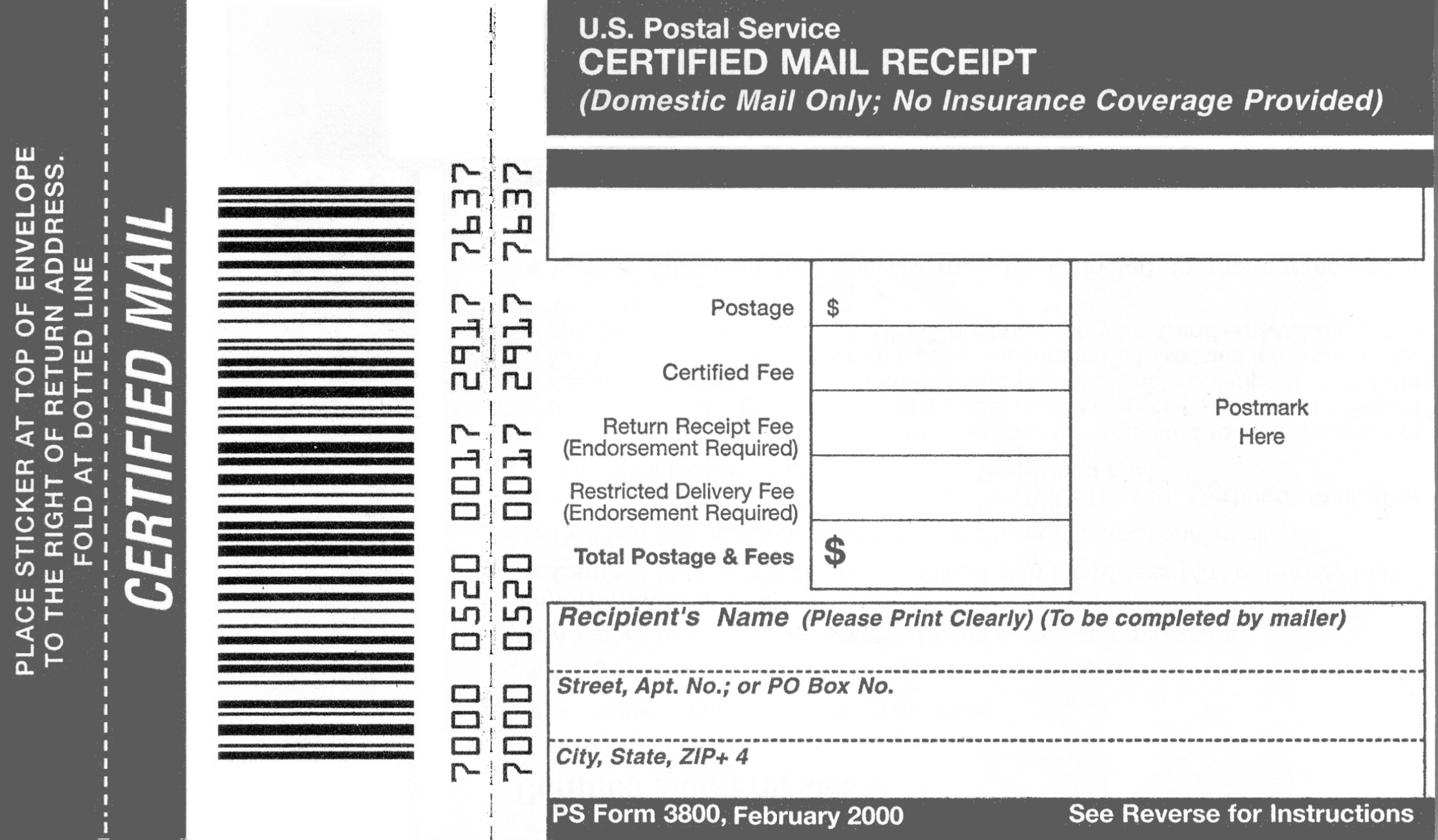 Usps Form 3877 amulette