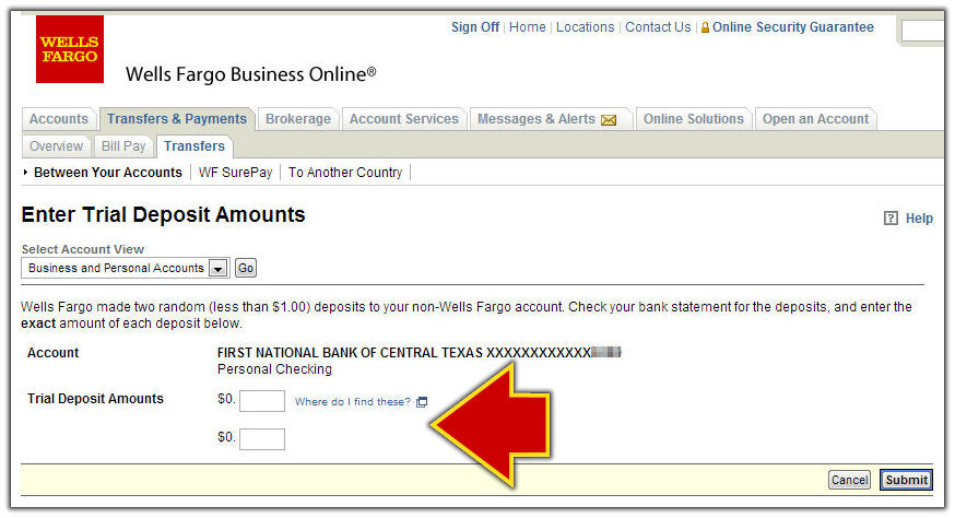 Wells Fargo Bank Deposit Slip Amulette