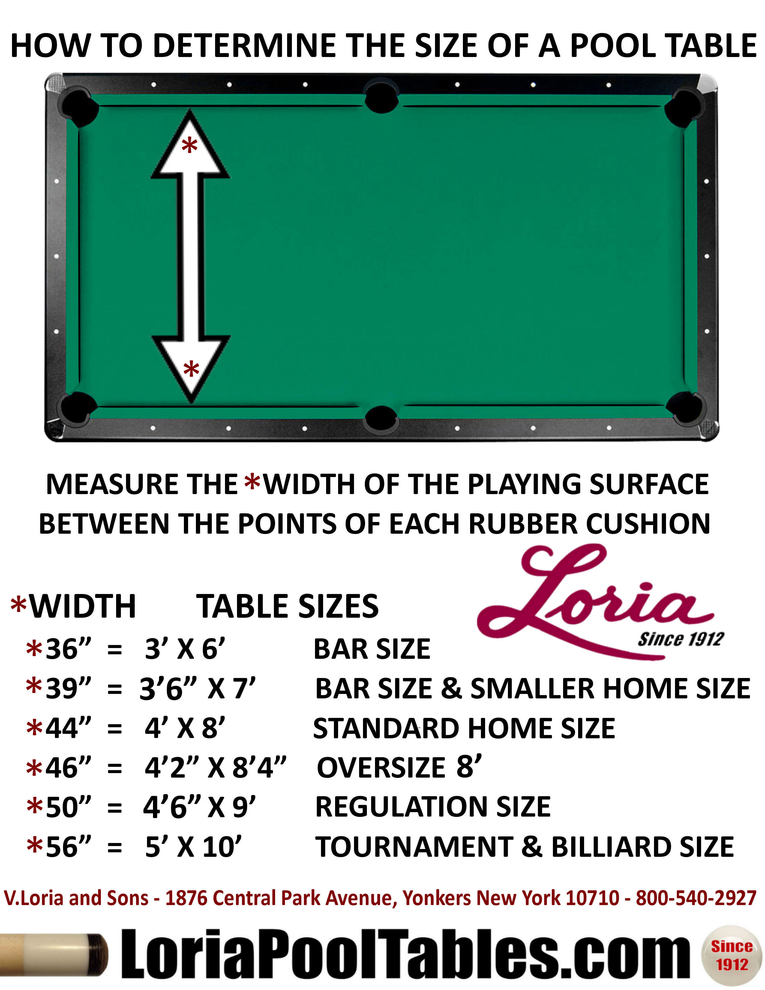 standard-pool-table-measurements