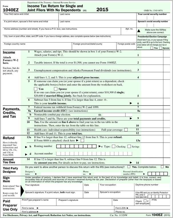 Tax Forms 2015: Federal Greene County Public Library Intended For 