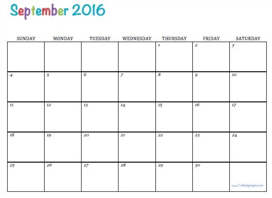 Free Printable 2016 Calendars | Free printable calendar, Printable 