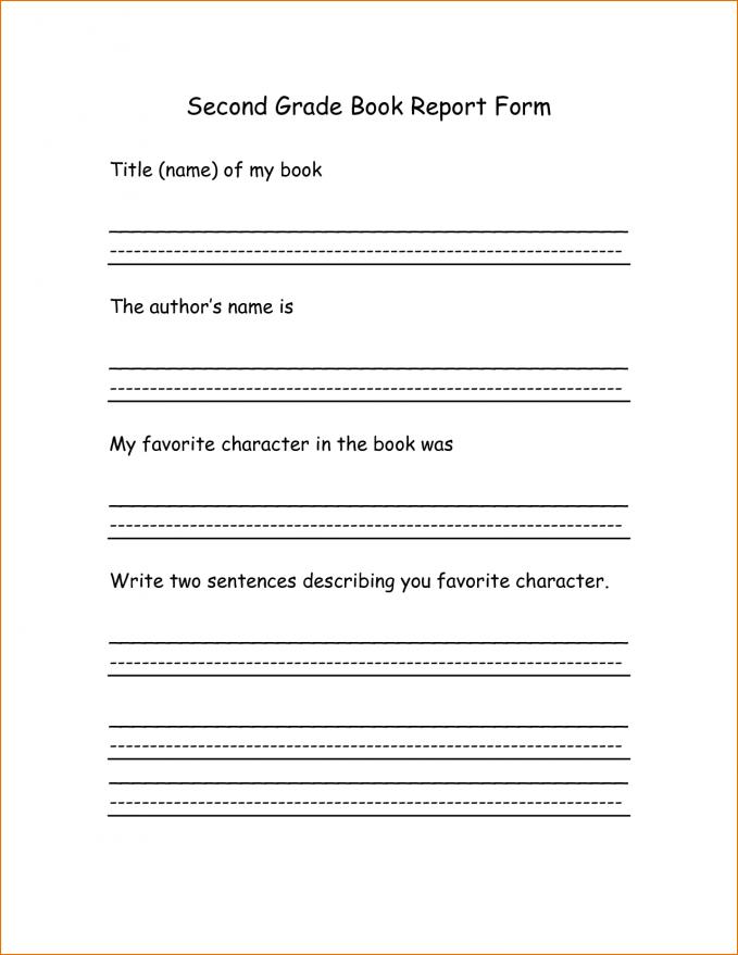 2nd Grade Book Report Template Luxury 25 Of Book Report Template 