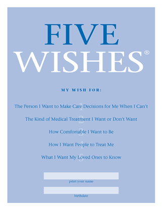 Five Wishes Workshop Radical Resthomes