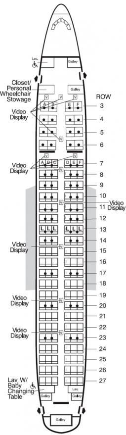 American Airlines Aircraft Seatmaps Airline Seating Maps and Layouts