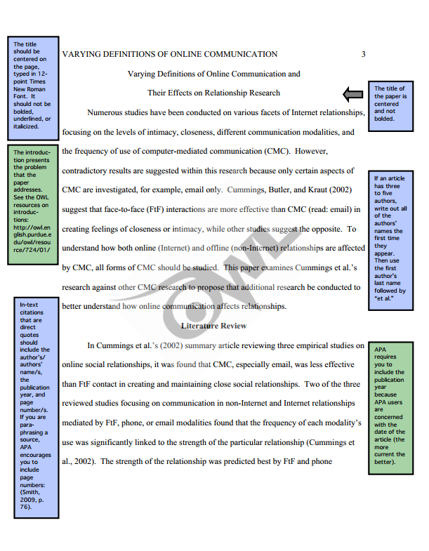 APA Sample Paper Purdue OWL KINESIOLOGY LibGuides at 