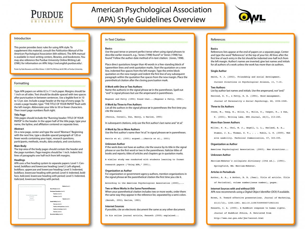 Purdue Owl Apa Formatting And Style Guide Apapos Purdue Owl Apa Formatting And Style Guide Apapos