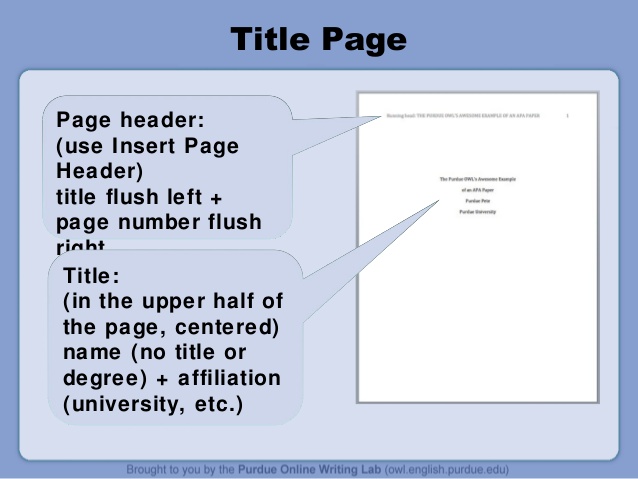 Purdue owl apa style guide