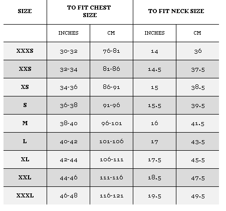 ASOS shirts size chart and measuring guide for men | Fashion Brobot