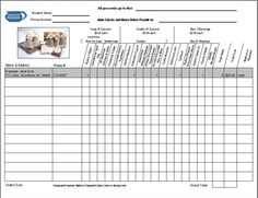 Free Blank Order Form Template | Blank fundraiser order form 