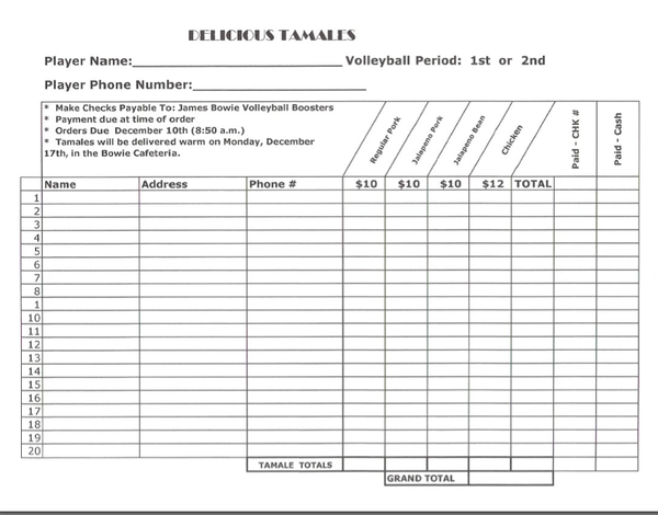 free fundraiser order form template blank order forms templates 