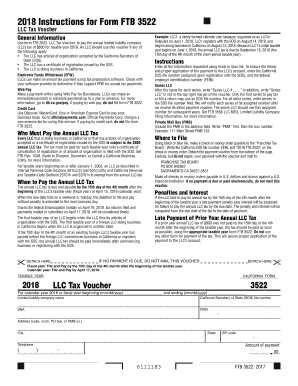 2018 Form CA FTB 3522 Fill Online, Printable, Fillable, Blank 