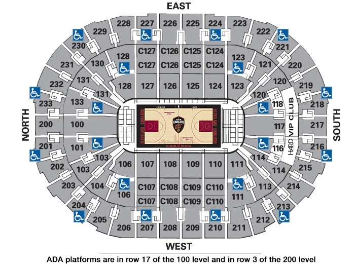 Seating Charts | Quicken Loans Arena Official Website