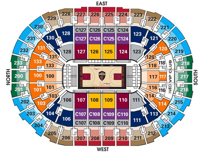 Seating Charts | Quicken Loans Arena Official Website