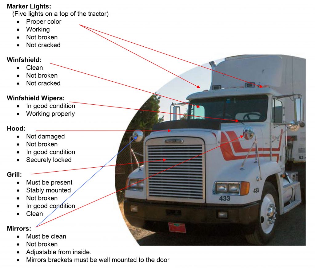 Pre Trip Inspection Tractor Trailer | CDL TEST.| CDL TEST 