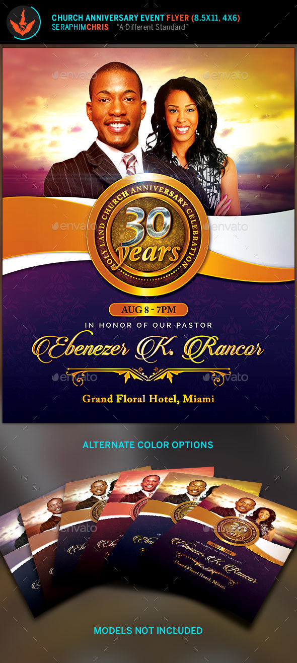 Church Anniversary Flyer Template by SeraphimChris | GraphicRiver