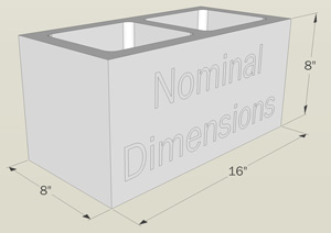 Concrete Block Sizes and CMU Dimensions archtoolbox.com