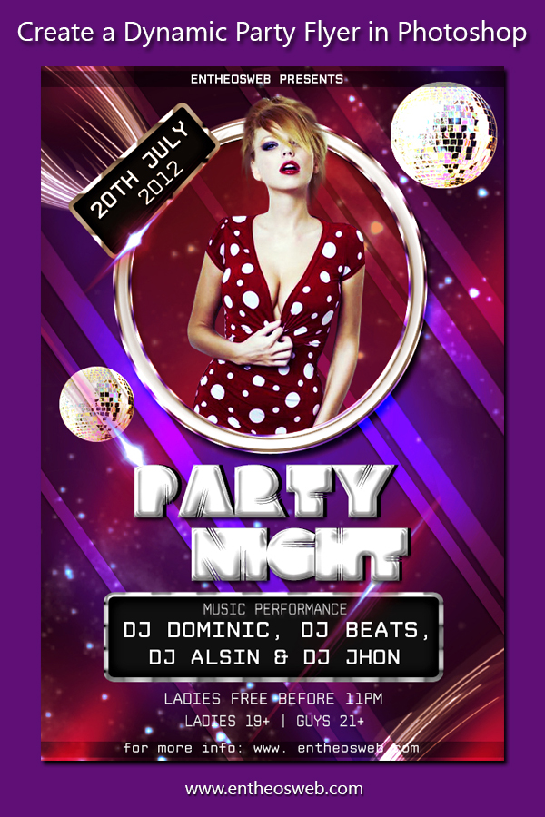 Learn How to Create a Dynamic Party Flyer in Photoshop | Entheos