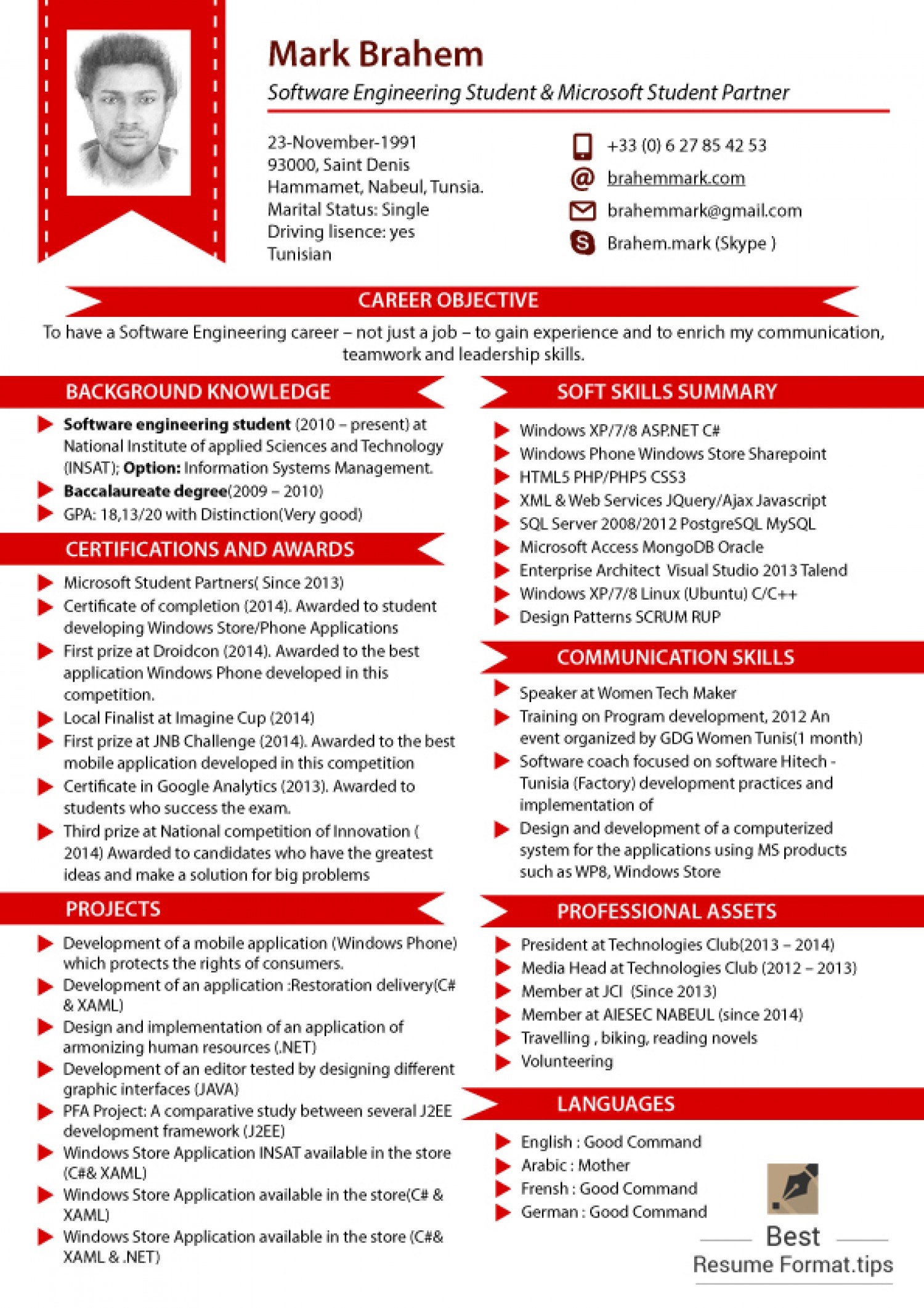 Resume format 2016 12 free to download word templates