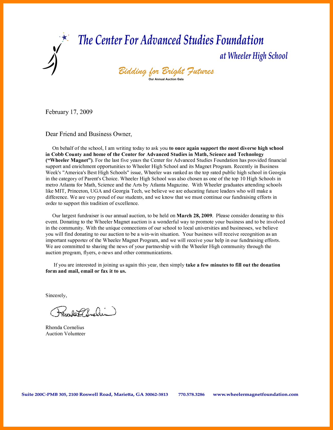 school donation letter Kleo.beachfix.co